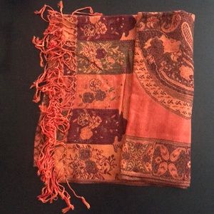 Orange pashmina